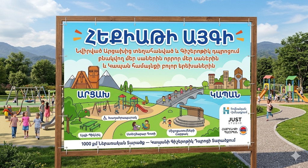 🎡 1000 քմ Ժպիտ և Ապագա. Մեկնարկում է «ՀԵՔԻԱԹ ԱՅԳԻ» Նախագիծը Կապանում